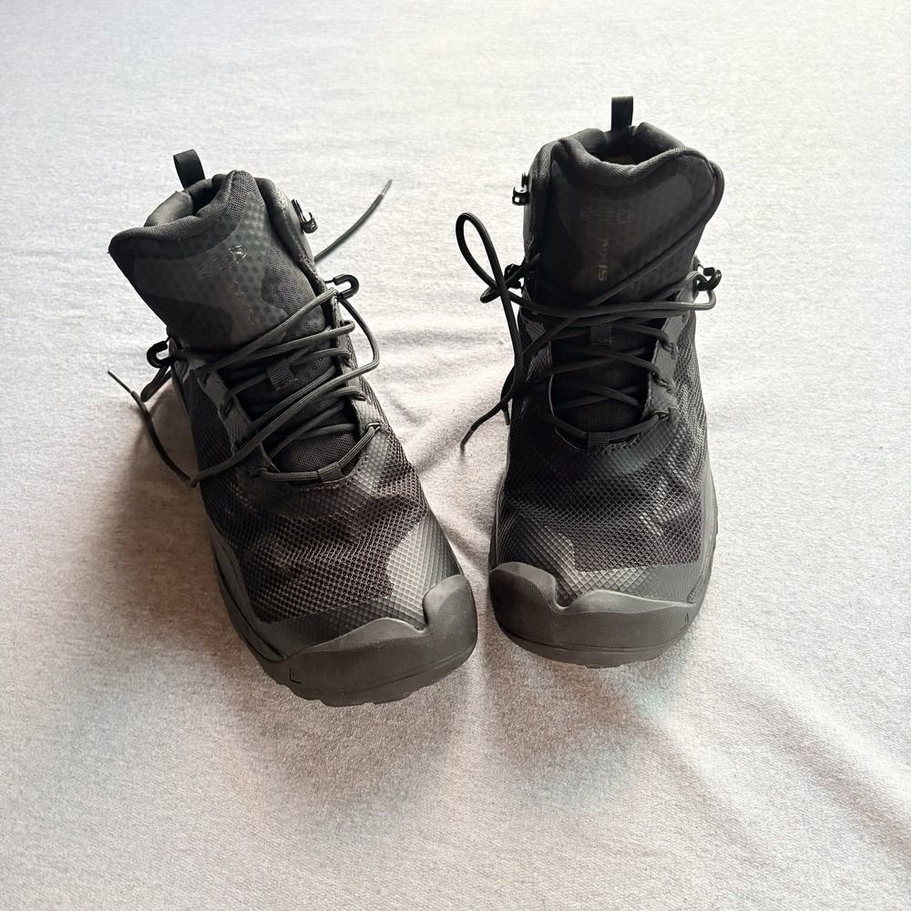 Keen NXIS EVO Waterproof Hiking Boots Mens 12 Black Mid Trail Sneaker 1027191 - Picture 2 of 6